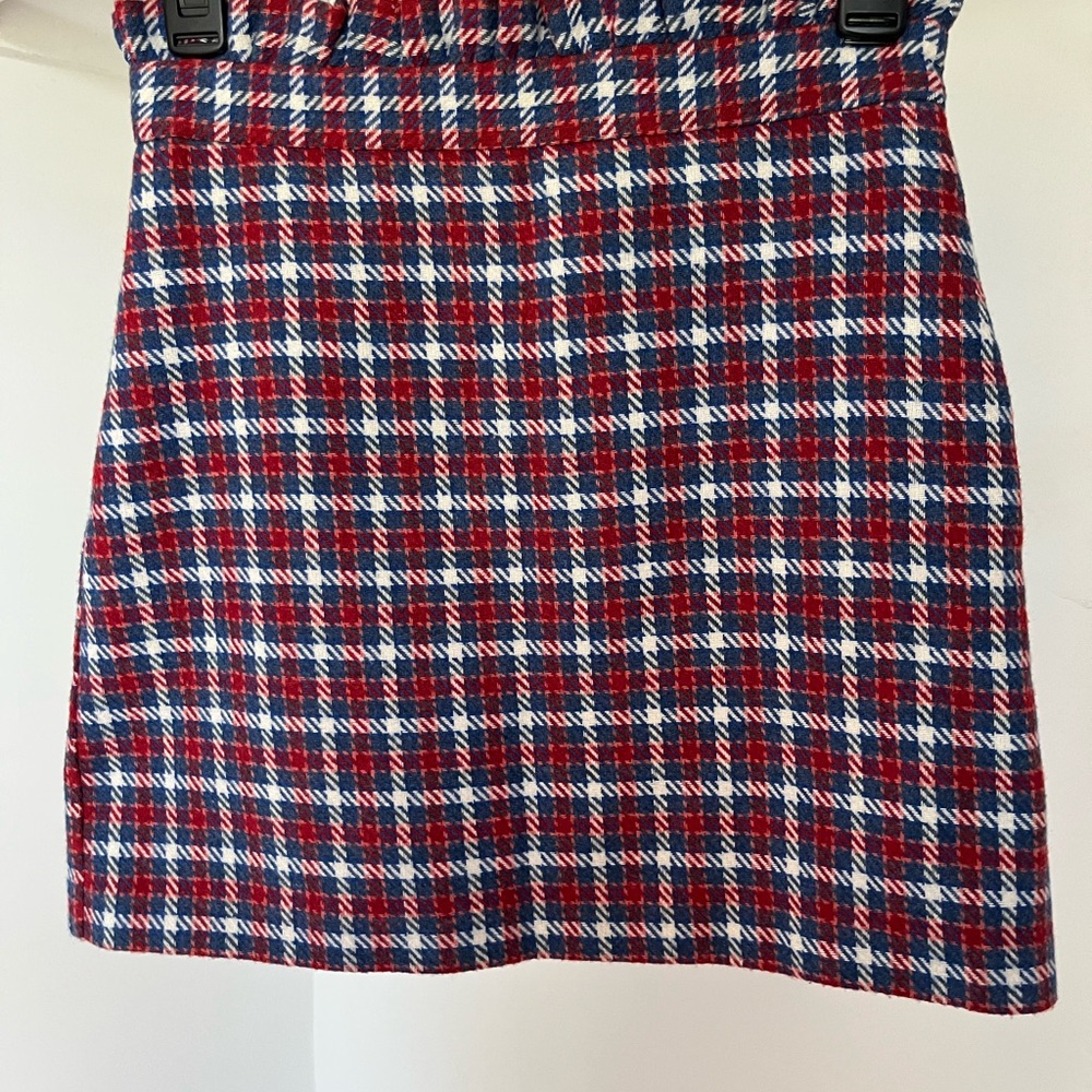 Topshop Plaid Mini Skirt
